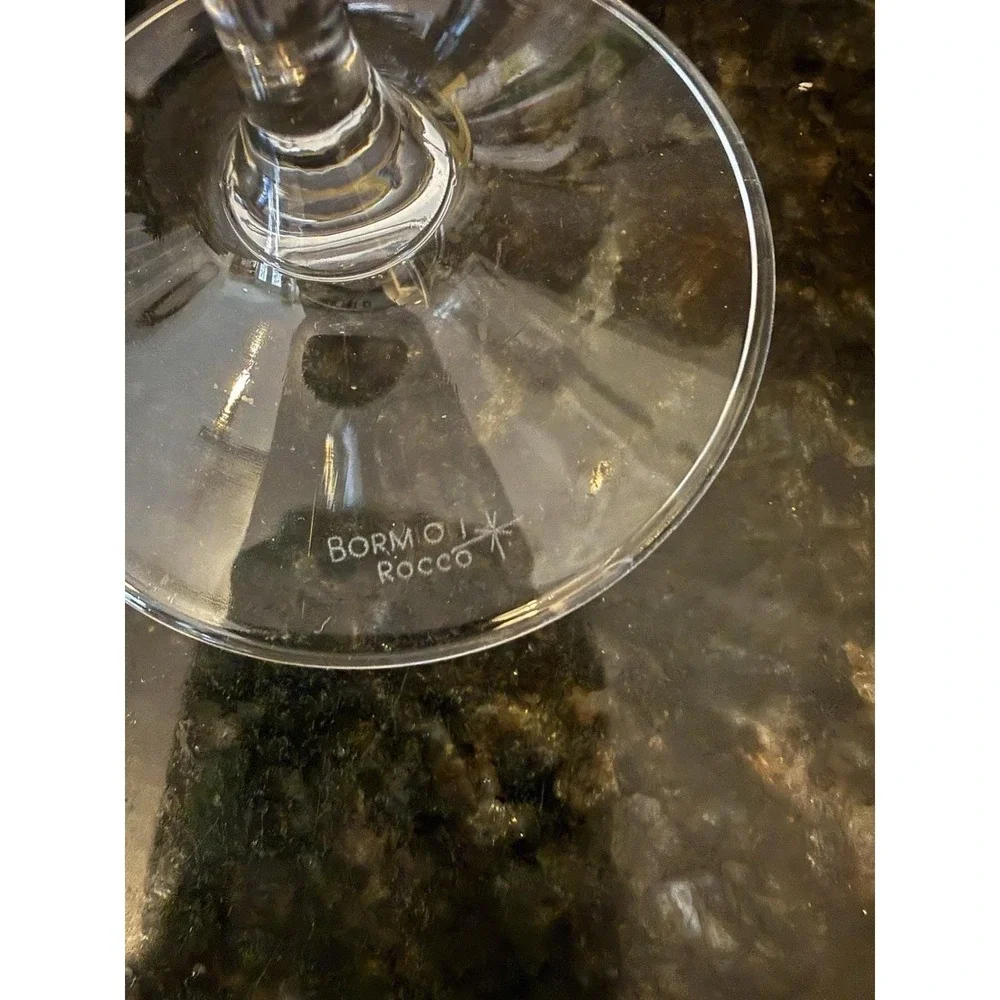 Vintage bormioli rocco  wine glasses Set Of 6 Made In Italy